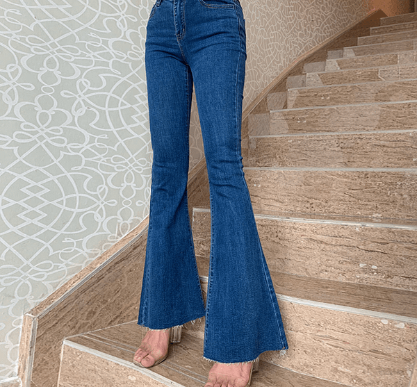 Modern High Waist Boho Flare Jeans Bohemian Pants » Original Earthwear 8