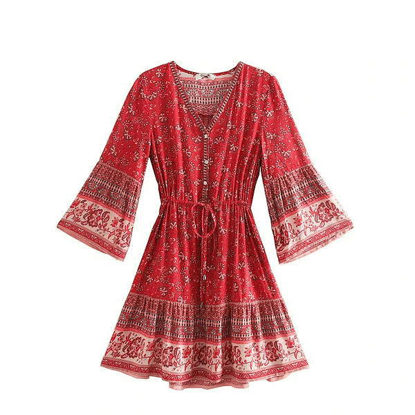 Vintage Chic Bohemian Mini Dress Bohemian Style Maxi-Dresses » Original Earthwear 4