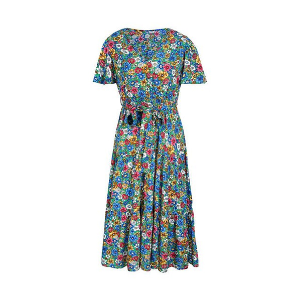 2022 Spring New Bohemian Floral Dress Bohemian Style Maxi-Dresses » Original Earthwear 7