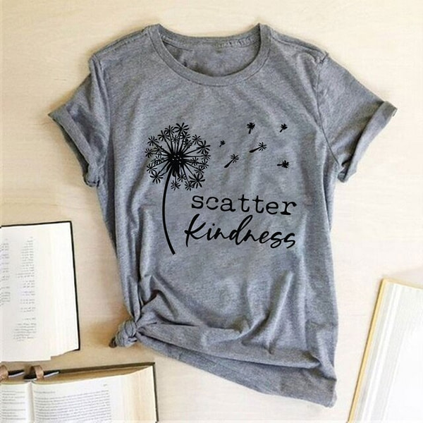 Dandelion Scatter Kindness T-shirt Bohemian T-Shirts » Original Earthwear 6