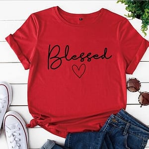 Blessed Heart Casual T-Shirt Bohemian T-Shirts » Original Earthwear