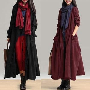 2021  Winter Open Front Boho Style Coat Autumn & Winter Boho Styles » Original Earthwear