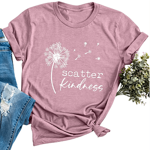 Dandelion Scatter Kindness T-shirt Bohemian T-Shirts » Original Earthwear