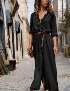 Casual Long Sleeve Boho Maxi Dress Autumn & Winter Boho Styles » Original Earthwear