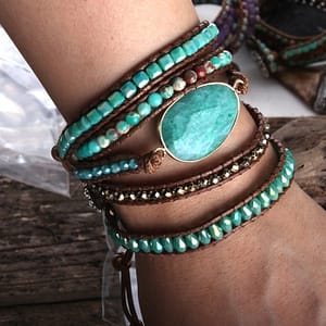 Natural Stones Charm Bracelet Bohemian Jewellery » Original Earthwear
