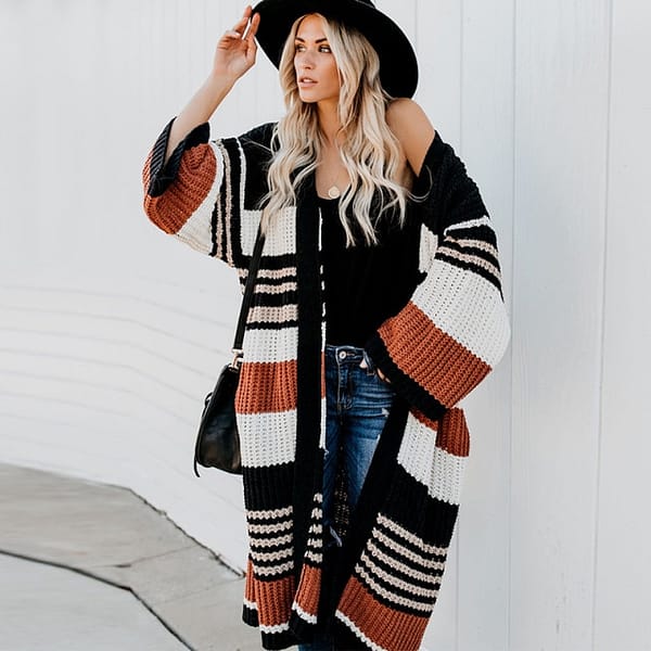 Long Sleeve Knitted Boho Cardigan Autumn & Winter Boho Styles » Original Earthwear 4
