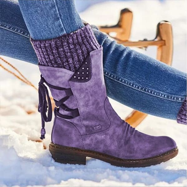 Mid-Calf Suede Winter Boots Autumn & Winter Boho Styles » Original Earthwear 4