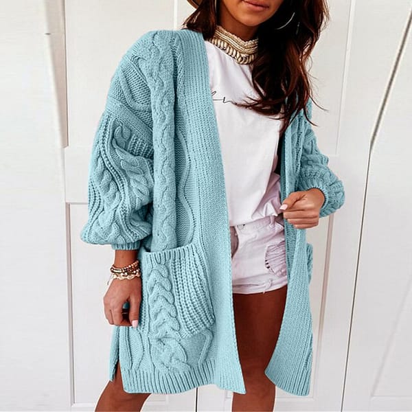 Knitted Long Sleeve Cardigan Autumn & Winter Boho Styles » Original Earthwear 8