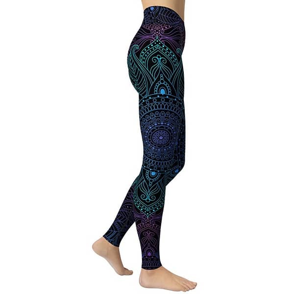 Magical Mandala Yoga Leggings High Waist Yoga Leggings » Namaskar Yoga Gear 6