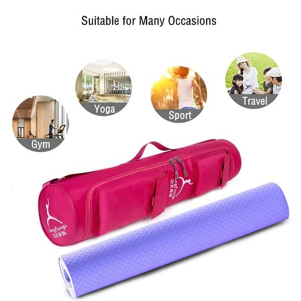 Waterproof Yoga Mat Bag Breathable Canvas Yoga Mat Bag » Namaskar Yoga Gear 6