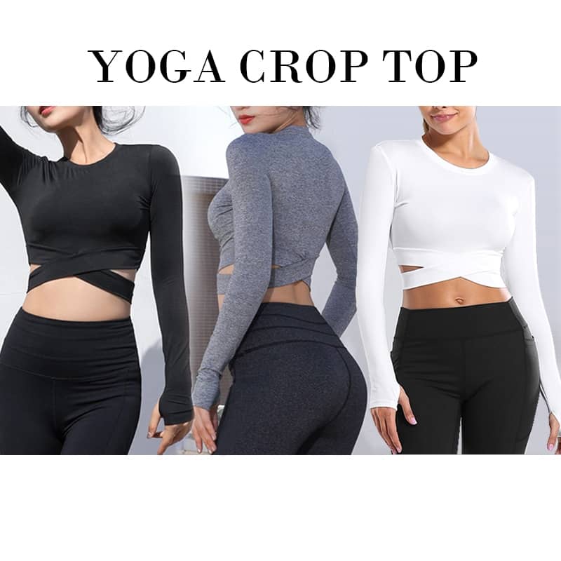 Long Sleeve Yoga Crop Top